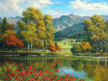 Load image into Gallery viewer, AZQSD DIY 50x40cm Paint By Numbers For Landscapes Home Decoration Oil Painting By Numbers Full Set For Adults