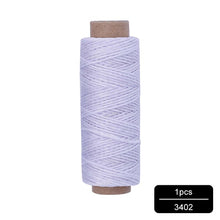 Load image into Gallery viewer, MIUSIE 1Pcs 50M 150D 1mm Leather Waxed Thread Cord for DIY Handicraft Tool Hand Stitching Thread Flat Waxed Sewing Line
