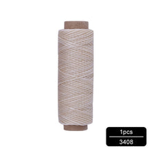 Load image into Gallery viewer, MIUSIE 1Pcs 50M 150D 1mm Leather Waxed Thread Cord for DIY Handicraft Tool Hand Stitching Thread Flat Waxed Sewing Line

