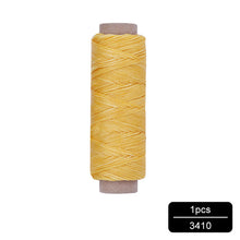 Load image into Gallery viewer, MIUSIE 1Pcs 50M 150D 1mm Leather Waxed Thread Cord for DIY Handicraft Tool Hand Stitching Thread Flat Waxed Sewing Line
