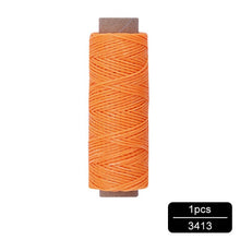 Load image into Gallery viewer, MIUSIE 1Pcs 50M 150D 1mm Leather Waxed Thread Cord for DIY Handicraft Tool Hand Stitching Thread Flat Waxed Sewing Line
