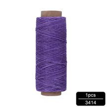 Load image into Gallery viewer, MIUSIE 1Pcs 50M 150D 1mm Leather Waxed Thread Cord for DIY Handicraft Tool Hand Stitching Thread Flat Waxed Sewing Line

