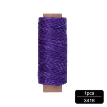Load image into Gallery viewer, MIUSIE 1Pcs 50M 150D 1mm Leather Waxed Thread Cord for DIY Handicraft Tool Hand Stitching Thread Flat Waxed Sewing Line
