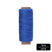 Load image into Gallery viewer, MIUSIE 1Pcs 50M 150D 1mm Leather Waxed Thread Cord for DIY Handicraft Tool Hand Stitching Thread Flat Waxed Sewing Line
