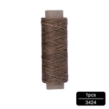 Load image into Gallery viewer, MIUSIE 1Pcs 50M 150D 1mm Leather Waxed Thread Cord for DIY Handicraft Tool Hand Stitching Thread Flat Waxed Sewing Line
