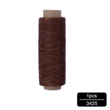 Load image into Gallery viewer, MIUSIE 1Pcs 50M 150D 1mm Leather Waxed Thread Cord for DIY Handicraft Tool Hand Stitching Thread Flat Waxed Sewing Line
