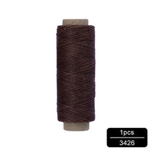 Load image into Gallery viewer, MIUSIE 1Pcs 50M 150D 1mm Leather Waxed Thread Cord for DIY Handicraft Tool Hand Stitching Thread Flat Waxed Sewing Line
