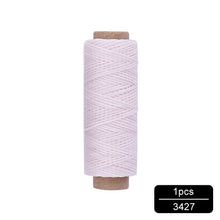 Load image into Gallery viewer, MIUSIE 1Pcs 50M 150D 1mm Leather Waxed Thread Cord for DIY Handicraft Tool Hand Stitching Thread Flat Waxed Sewing Line
