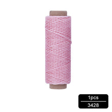 Load image into Gallery viewer, MIUSIE 1Pcs 50M 150D 1mm Leather Waxed Thread Cord for DIY Handicraft Tool Hand Stitching Thread Flat Waxed Sewing Line
